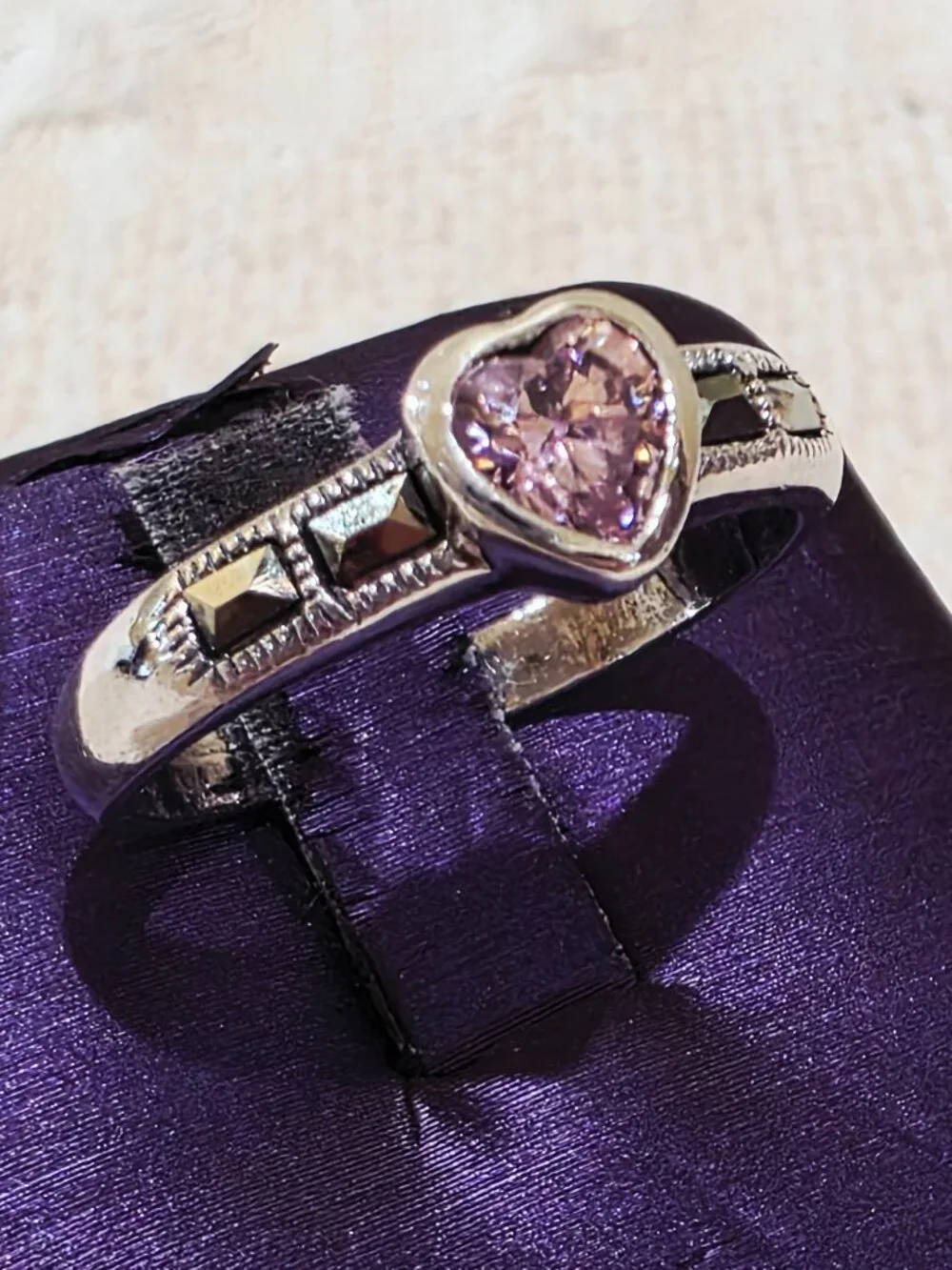 Vintage Sterling Silver vintage bezel
